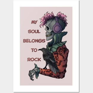 My soul belongs to rock Posters and Art